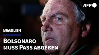 quotPutschquotErmittlungen Bolsonaro muss Pass abgeben  AFP [upl. by Oleta]