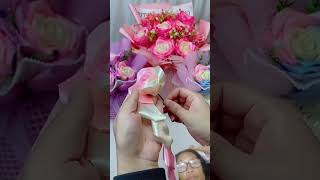 flowers diy handmade rose newmusic [upl. by Nahtan]