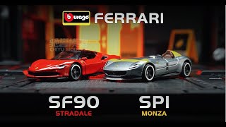 Bburago 164 Ferrari SF90ampSP1【CHIYU MODELS】 [upl. by Jonme889]