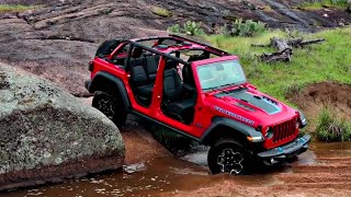 2022 Jeep Wrangler Rubicon 4xe The jungle vehicle walkaround review and OffRoad driving [upl. by Dolhenty]