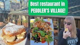 BEST restaurant in Peddlers Village  FRESCAFE Food Co Plus PUMPKIN FUDGE [upl. by Wolgast]