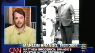 Larry King  Marlon Brandos death  July 2 2004 24 [upl. by Alicec]