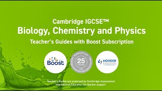 Cambridge IGCSE Sciences Teachers Guides with Boost Subscription from Hodder Education [upl. by Ailefo645]