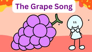 The Grape Song  Learn Fruits for Kids  Educational Songs amp Nursery Rhymes  Learn Fruits for Kids [upl. by Mullen985]