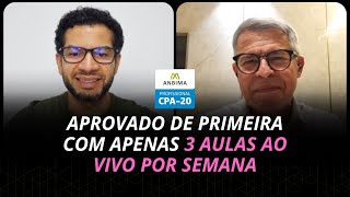 Aprovado CPA20 com apenas 3 aulas ao vivo por semana  Aquecimento Jornada CPA20 ao vivo [upl. by Thorma291]