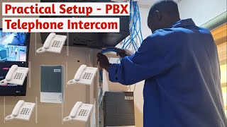 Telephone intercom system practical field demonstrational setup guide [upl. by Kalbli283]