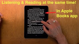 How To Listen Along while Reading an ebook in Apple Books app on an iPhone or iPad [upl. by Kirkwood]