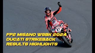 FP2 WSBK misano 2024 Ducati on top [upl. by Gaston]