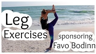 Exercises for long lean legs  FavoBodinn Sponsorship [upl. by Adivad561]