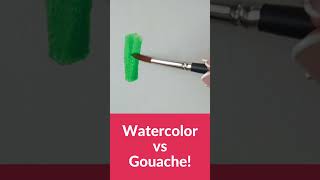 Watercolor vs Gouache Whats the difference [upl. by Rolyt]