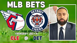 Guardians Vs Tigers MLB Picks  MLB Bets With Picks And Parlays Thursday 711 [upl. by Christos]