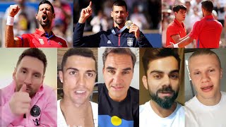 Famous Reaction On Novak Djokovic Historic Gold Medal Win  Paris Olympic 2024 [upl. by Fina112]