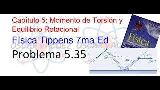 Problema 535 Física Tippens ¿Cómo calcular el momento de torsión resultante [upl. by Miltie]