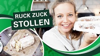 Christstollen selber backen  Ruck Zuck Variante [upl. by Arianna974]