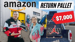 We Spent 750 on a Pallet of Amazon Returns  Unboxing 7000 in MYSTERY Items [upl. by Ibmat]