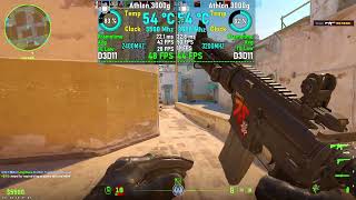 Counter Strike 2 2024 Athlon 3000g Vega 3  2400mhz vs 3200mhz Benchmark Test cs2 [upl. by Ayekan]