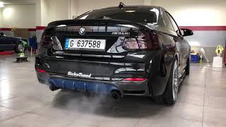 DMETUNING SICKNTUNED BMW M240i Stage 2 tuned with Akrapovic exhaust supersprint downpipe [upl. by Odie]