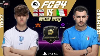 TEKKZ VS OBRUN2002  EA FC 24  DIVISION RIVALS  FULL MATCH  PRO VS PRO [upl. by Rayshell]