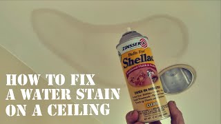 How to fix a water stain on a ceiling [upl. by Lewanna]