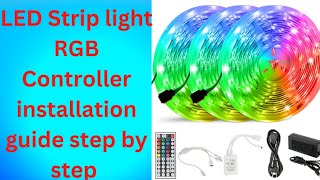 LED Strip light RGB Controller instructions guide step by steprgelectronicworld [upl. by Marris]