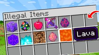 I Collected Every ILLEGAL ITEM In Minecraft Bedrock Edition [upl. by Trub]