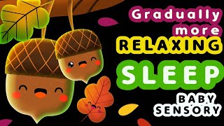 💤 Baby Sensory  Bedtime calming video  Infant visual Stimulation  Cute Autumn 🍁🌰🍂 [upl. by Ecile]