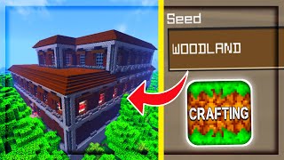 THE BEST WOODLAND MANSION SEED in Crafting and Building [upl. by Oznol296]