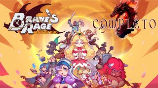 Braves Rage 🗡️ GAMEPLAY COMPLETO EN ESPAÑOL video juego roguelike estrategia con cartas en HD [upl. by Naxela]