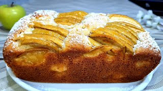 LE MEILLEUR CAKE AUX POMMES 🍏🍎👌 Recette facile préparée en 10 Minutes  Moelleux et délicieux 😋 [upl. by Releehw]