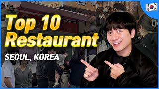 Food recommendation in Seoul 2023 10 Restaurants  Korea Travel Tips [upl. by Beatrix]