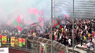 Lo spettacolo dei tifosi della Ternana a Piacenza contro là Feralpisalò [upl. by Stryker]