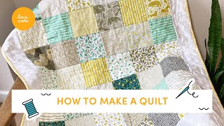 Ultimate Beginners guide to making a Quilt  Step by step tutorial [upl. by Ahsitam72]