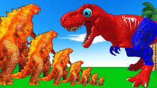 Evolution Of GODZILLA Vs Evolution Of MONSTER DINOSAUR Returning From The Dead SECRET  FUNNY ARBS [upl. by Ortrud]