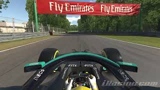 iRacing Mercedes W12 Realistic Crash at Monza  Onboard [upl. by Danczyk860]