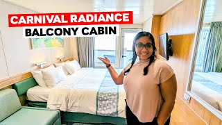 Carnival Radiance Balcony Cabin Tour [upl. by Bedell82]