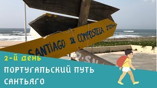 2 день Португальского пути Сантьяго  от Apulia до Marinhas [upl. by Fotina407]