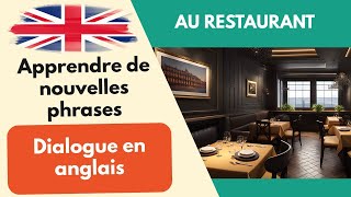 Au restaurant Dialogue simple conversation en anglais pour débutants 2 [upl. by Gnanmas262]