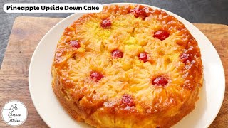 Pineapple Upside Down Cake  Eggless Pineapple Cake Recipe  The Terrace Kitchen [upl. by Ervin]