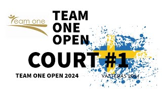 Team One Open  Västerås 2024  Court 1 [upl. by Ailido]