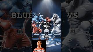 BULL VS HORSE BOXING‼️WHO WILL WIN bull horse boxing short animalsboxing ai cat cute [upl. by Emelen54]