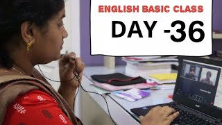 BASIC ENGLISH CLASS  DAY 36 11122021 [upl. by Khano]