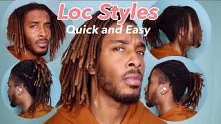 Quick and EASY Dreadlock Styles for Medium Length Locs 2021 Hightop Dreads  w TUTORIAL [upl. by Elwood305]