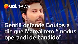 Danilo Gentili defende Boulos e diz que Marçal tem modus operandi de bandido [upl. by Acirederf]