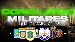 DO MAIS FÁCIL PARA O MAIS DIFÍCIL  Minha Classificação dos Concursos Militares [upl. by Ezana]