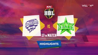 Highlights 17th Match Hobart Hurricanes vs Melbourne Stars  17th Match  HBH vs MLS [upl. by Amadus]