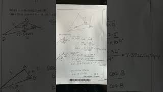 GCSE Question  Sine and Cosine rule maths gcse gcseexam gcse2024 Sine rule  Cos rule trig [upl. by Ykcor]