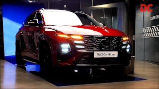 2025 Hyundai Tucson N Line 16T Facelift Ultimate Red Metallic  4K Exterior amp Interior Detail Cut [upl. by Ddarb]