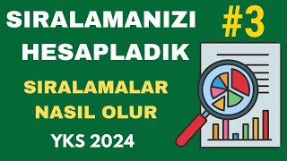 NETLERİNİZİ Yazın Sıralamanızı HESAPLAYALIM  YKS 2024 Sıralama Tahmin Sıralamalar Nasıl Olur [upl. by Ebba584]