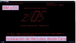 IBM zOS Instalación de Hercules y configuración desde Cero este es el bueno [upl. by Repard]