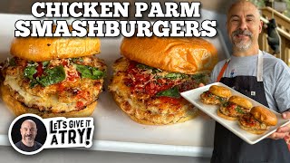 Todds Chicken Parm Smashburgers  Blackstone Griddles [upl. by Schott]